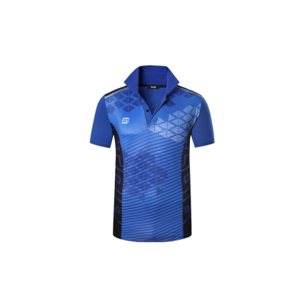 blue polo t-shirt